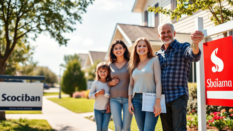 A visual representation of Scotiabank's real estate loan options and services.