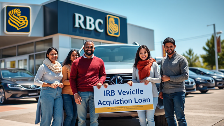 A satisfied customer purchasing a vehicle through RBC's Vehicle Acquisition Loan program.