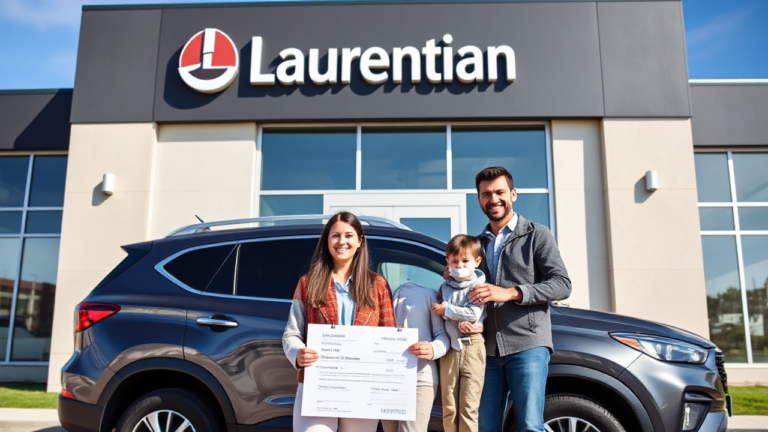 A person considering the Laurentian Bank Vehicle Acquisition Loan for buying a car.