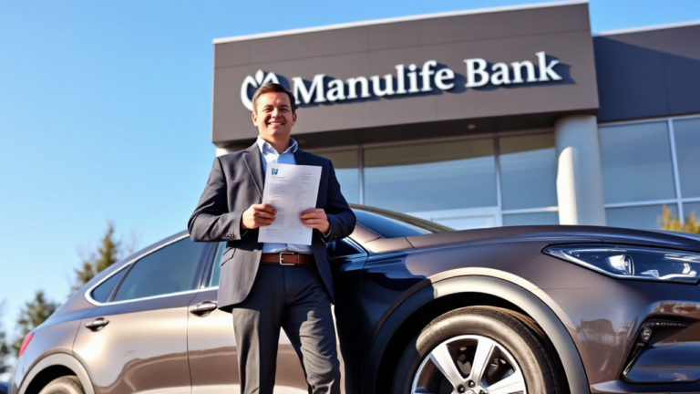 A family considering vehicle options with a loan from Manulife Bank.