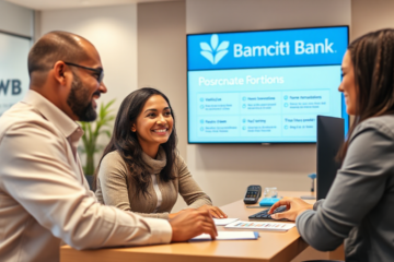 Image illustrating Canadian Western Bank Personal Loan options with people discussing financial needs.