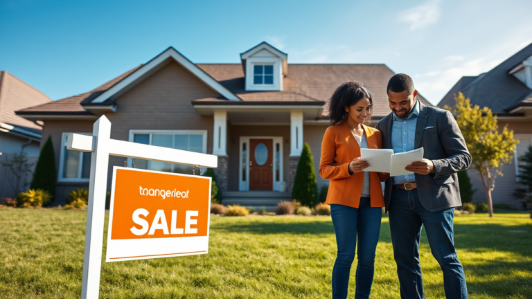 A graphic representation of Tangerine Bank's real estate loan options showcasing low interest rates and flexible terms.