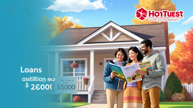 A person reviewing financial options for Home Trust Company personal loans.
