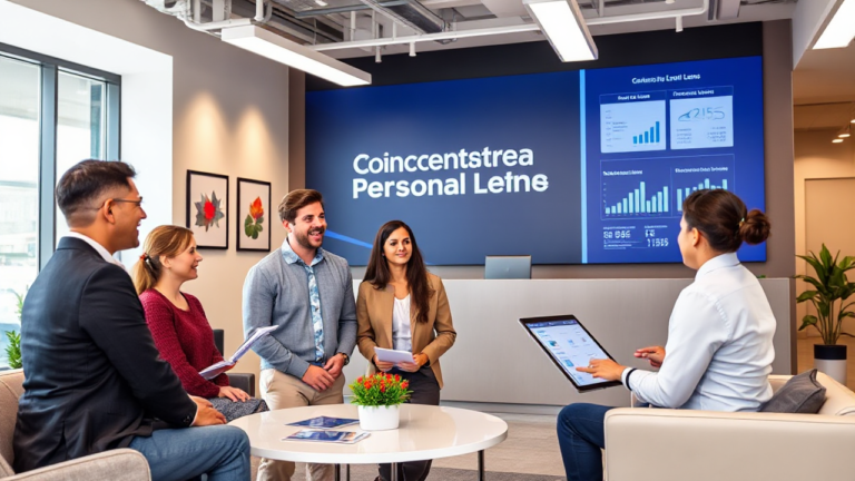 A person reviewing loan options with Concentra Bank for financial flexibility.