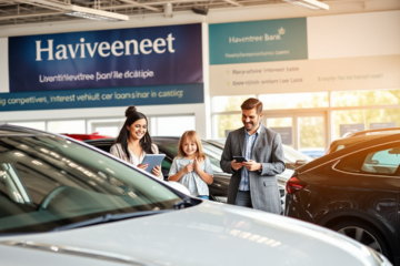 Haventree Bank Vehicle Acquisition Loan options displayed with vehicles.