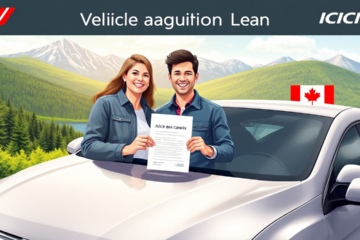 A customer exploring vehicle acquisition loan options with ICICI Bank.