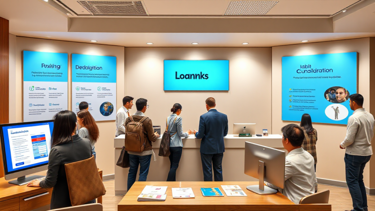 A person discussing financial options for a Habib Canadian Bank personal loan.