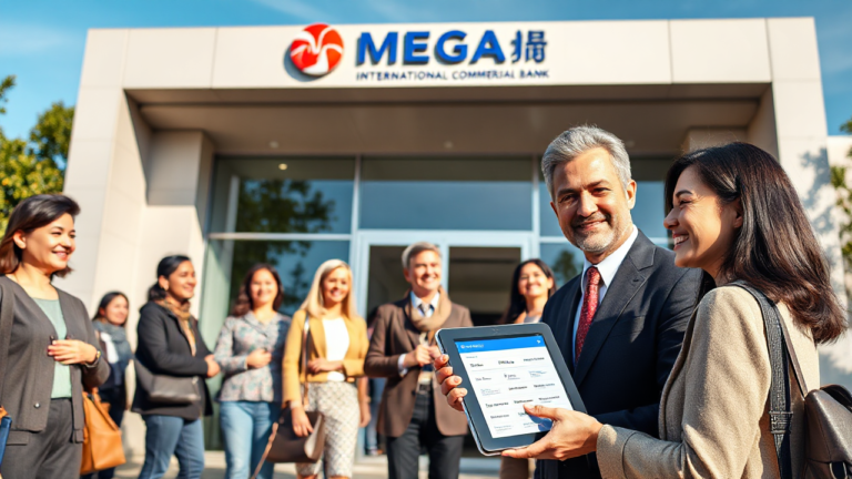 A visual overview of Mega International Commercial Bank's personal loan offerings, highlighting financial flexibility and support.