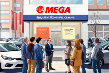 Image depicting vehicle financing options offered by Mega International Commercial Bank.