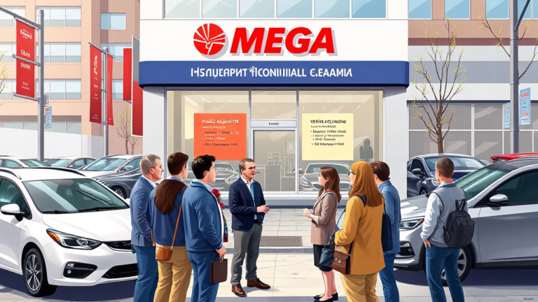 Image depicting vehicle financing options offered by Mega International Commercial Bank.