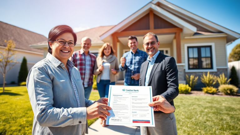 A person reviewing mortgage options with Habib Canadian Bank.