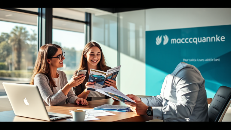 An image of a new car representing vehicle loans from Macquarie Bank.