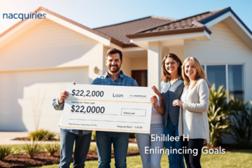 Illustration of a home with a $20,000 loan offer from Macquarie Bank.