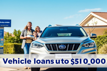 A person reviewing vehicle loan options with Bendigo and Adelaide Bank.