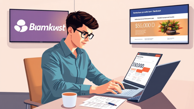 A person reviewing options for a $5,000 personal loan from Bankwest.