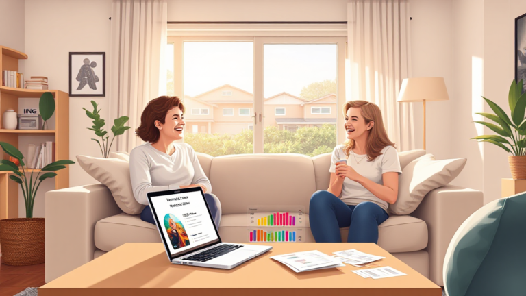 Illustration of a home loan process with ING Australia