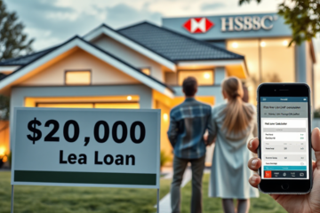 A person reviewing home loan options with HSBC Bank.