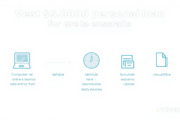 A person applying for a $5,000 personal loan through Wisr's online platform.