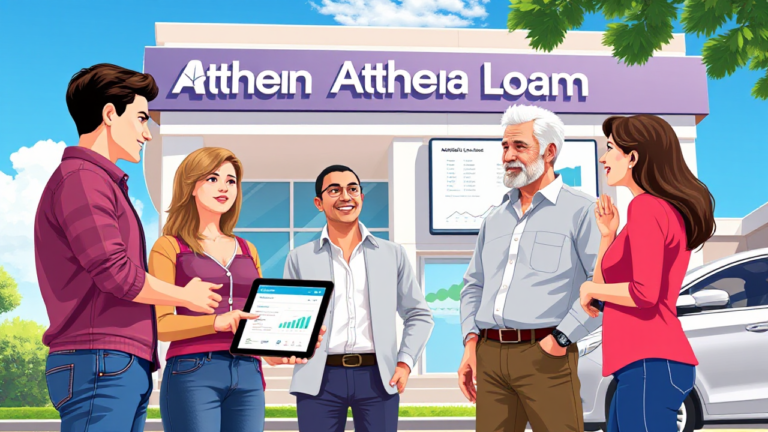 A person considering a vehicle loan with Athena Home Loans online platform.
