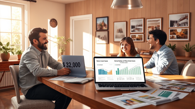 A visual representation of financing a home with a $20,000 loan through Wisr.