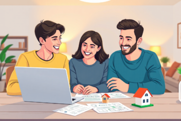 A home with a '$20,000 home loan' graphic overlay.