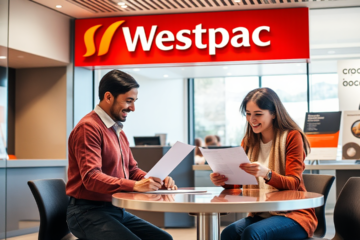 A person discussing a personal loan with a bank representative.