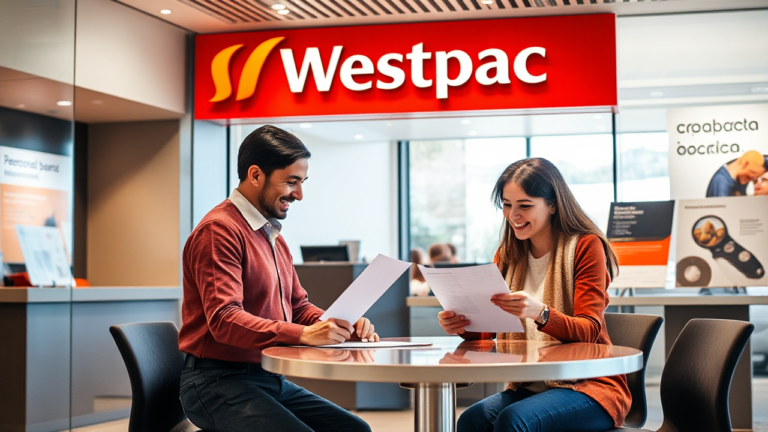 A person discussing a personal loan with a bank representative.