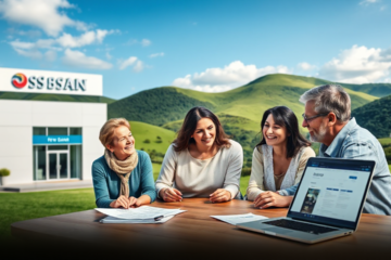 A person exploring financial options for a personal loan with SBS Bank.