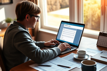 A person applying for a vehicle loan at The Co-operative Bank.