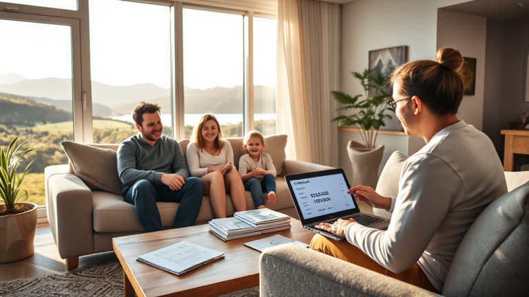 Illustration of Kiwibank home loan options for financing a $20,000 mortgage.