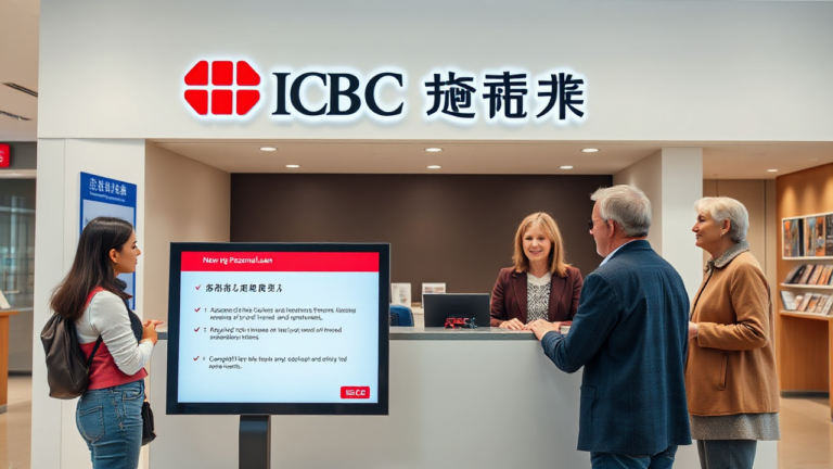 A person reviewing loan options at ICBC for a $5,000 personal loan.