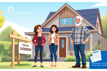 A cozy home representing financing options with a $20,000 loan from The Co-operative Bank.