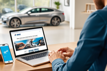 A person applying for a vehicle loan from Bank of New Zealand for purchasing a car.