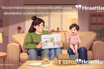 Image depicting a family reviewing home loan options with Heartland Bank.