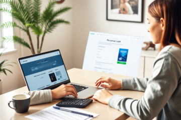 A person researching options for a MUFG Bank personal loan.