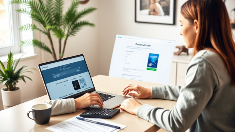 A person researching options for a MUFG Bank personal loan.