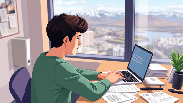 A person considering a personal loan from Deutsche Bank, showcasing the loan application process.