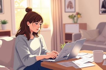 A person reviewing personal loan options with UBS.