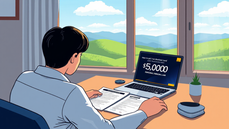 A person researching personal loans from Deutsche Bank online.