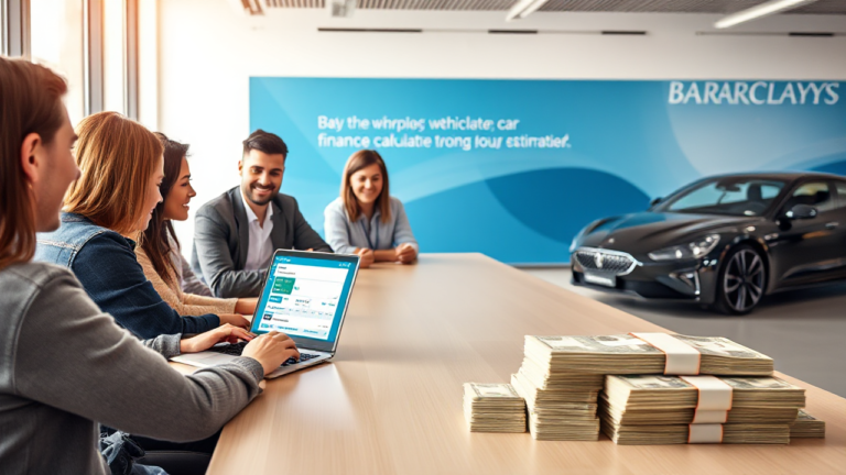 An individual exploring vehicle loan options with Barclays Bank.