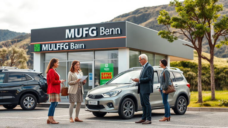 An overview of MUFG Bank vehicle loan options up to $10,000.