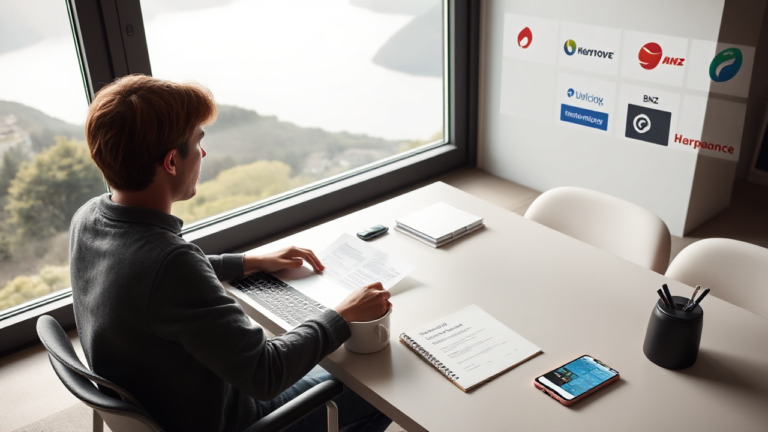 A person contemplating financial decisions for a personal loan with UBS.
