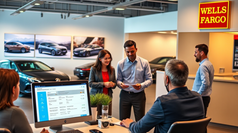Wells Fargo offers vehicle loans to help finance your car purchase with options up to $10,000.