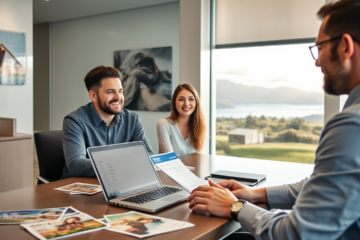 A person reviewing home financing options with Mizuho Bank