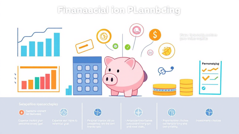 A beginner's guide to financial planning, featuring budgeting tips and strategies for financial success.