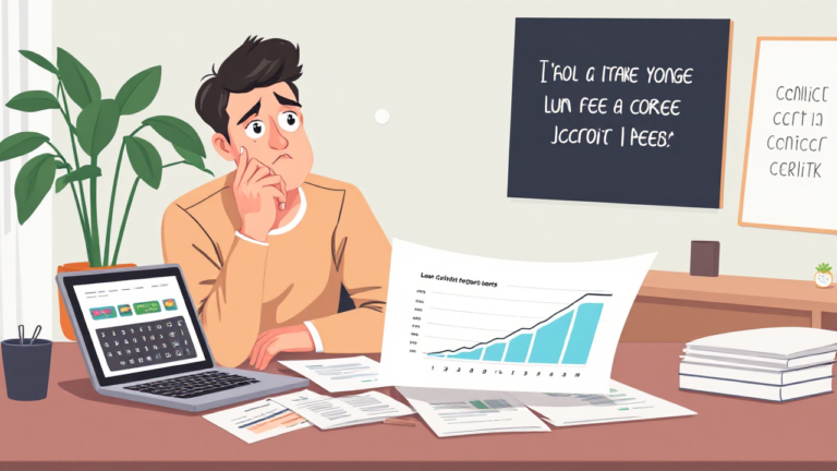 A person considering a loan to improve their credit score.