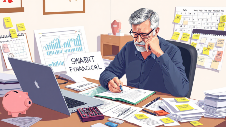 An infographic showing steps to create and achieve realistic financial goals.