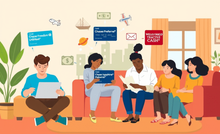 Person reviewing credit card options tailored to their financial profile.