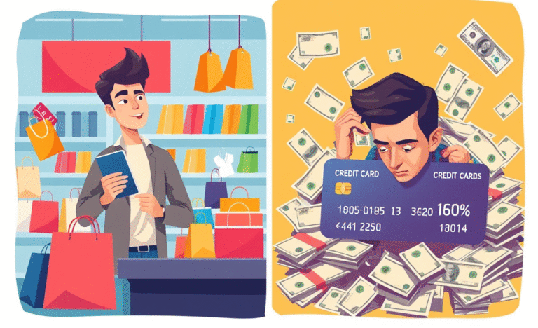 A visual representation of the pros and cons of credit cards, highlighting their benefits and risks.