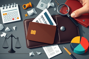 An illustration depicting common credit card mistakes and tips for smarter usage.